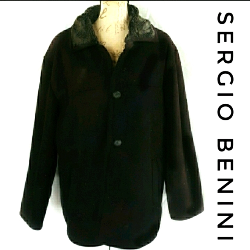 Sergio Benini SoftbHeavy Thick Coat Size Large